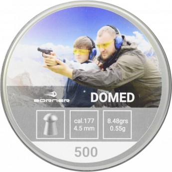 Пуля пневматическая BORNER DOMED 4,5мм, 0,55гр (500 шт.)